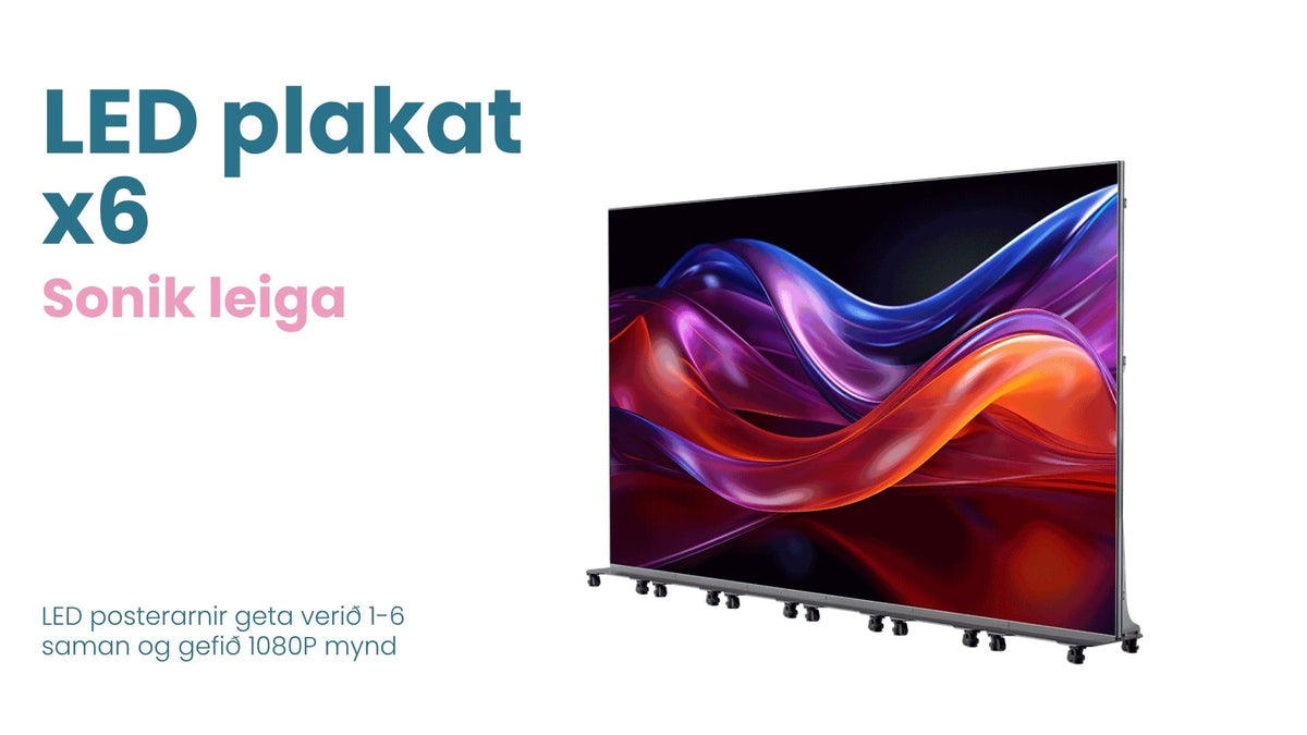 LED poster skjár